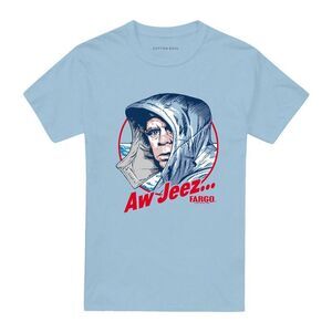 Fargo Unisex Adult Aw Jeez T-Shirt / Light Blue